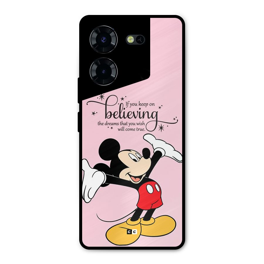 Believing Dreams Metal Back Case for Tecno Pova 5 Pro 5G