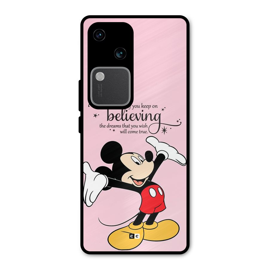 Believing Dreams Metal Back Case for Vivo V30 Pro