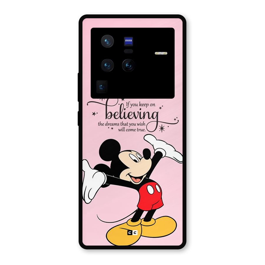 Believing Dreams Metal Back Case for Vivo X80 Pro