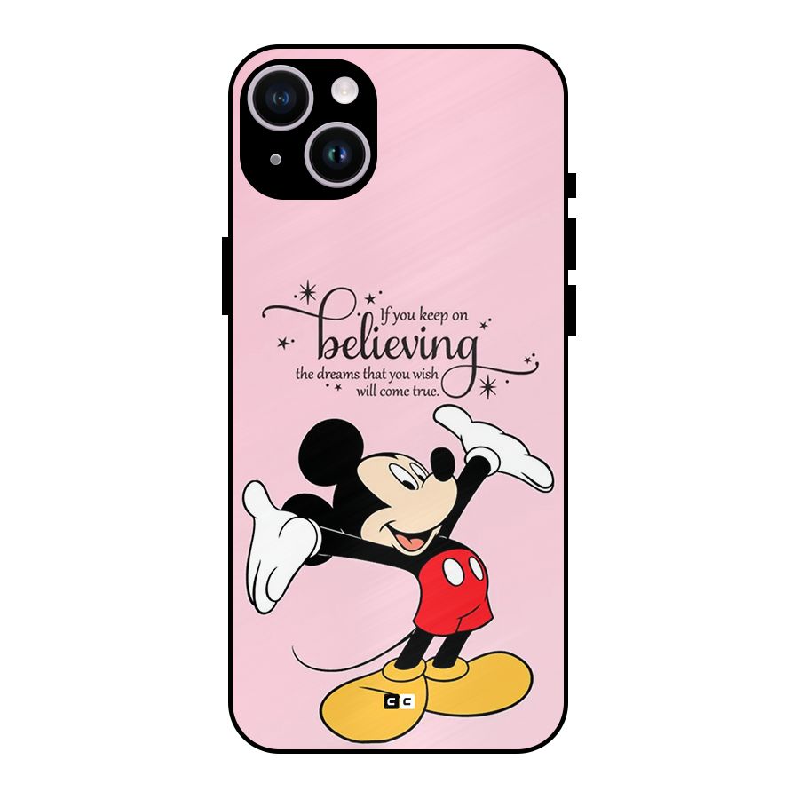 Believing Dreams Metal Back Case for iPhone 14 Plus