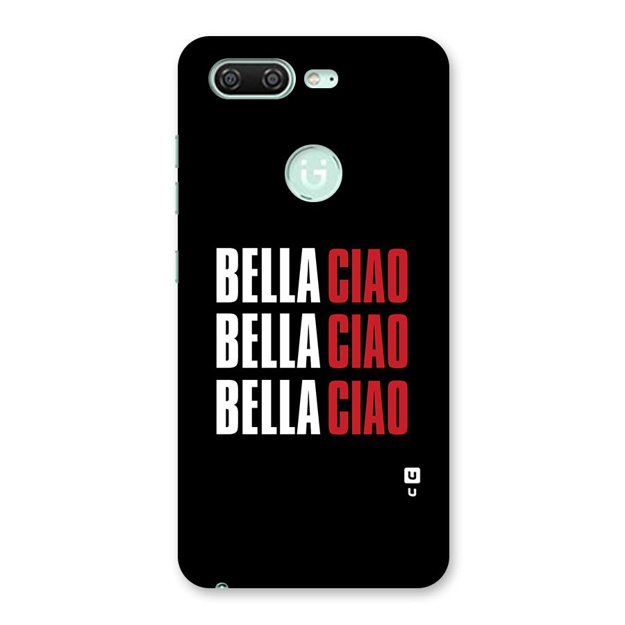 Bella Ciao Bella Ciao Bella Ciao Back Case for Gionee S10