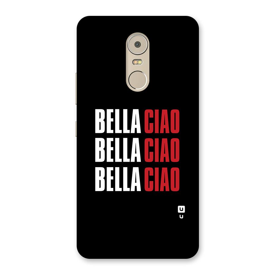 Bella Ciao Bella Ciao Bella Ciao Back Case for Lenovo K6 Note