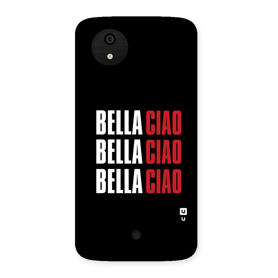 Bella Ciao Bella Ciao Bella Ciao Back Case for Micromax Canvas A1