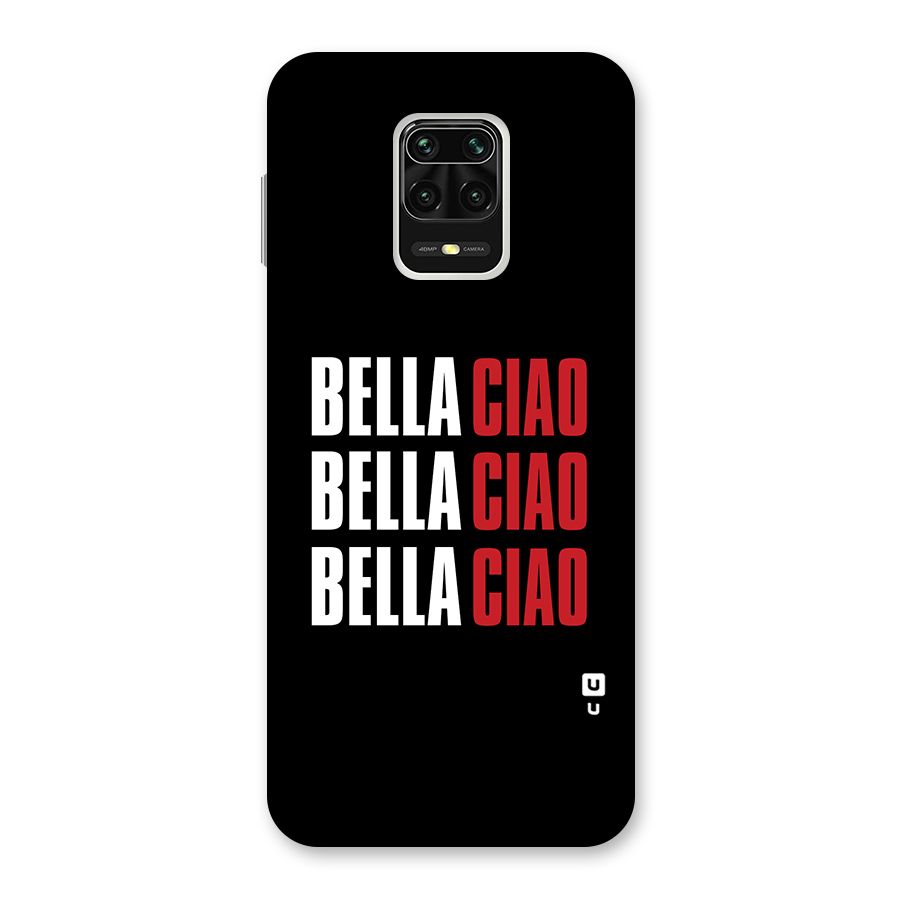 Bella Ciao Bella Ciao Bella Ciao Back Case for Redmi Note 9 Pro Max