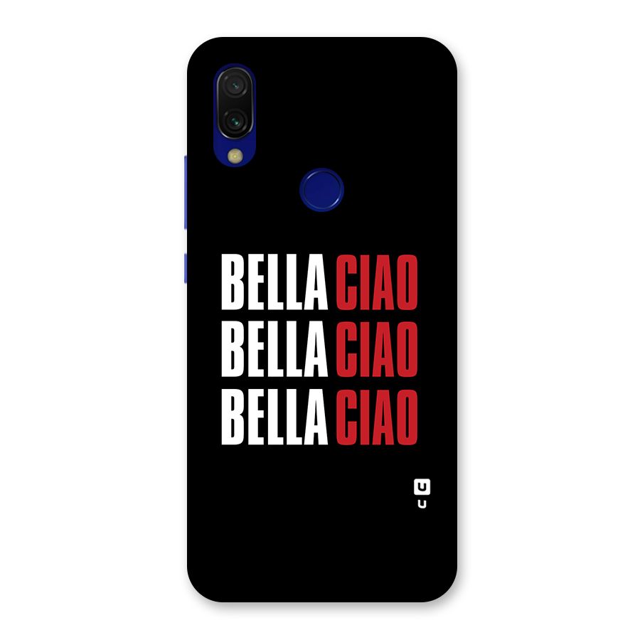 Bella Ciao Bella Ciao Bella Ciao Back Case for Redmi Y3