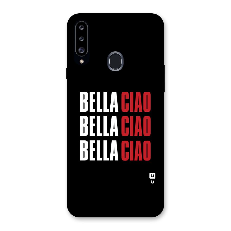 Bella Ciao Bella Ciao Bella Ciao Back Case for Samsung Galaxy A20s