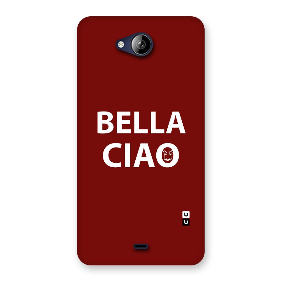 Bella Ciao Typography Art Back Case for Canvas Play Q355