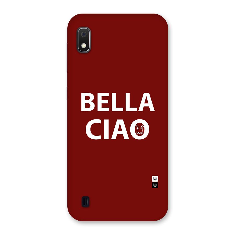 Bella Ciao Typography Art Back Case for Galaxy A10