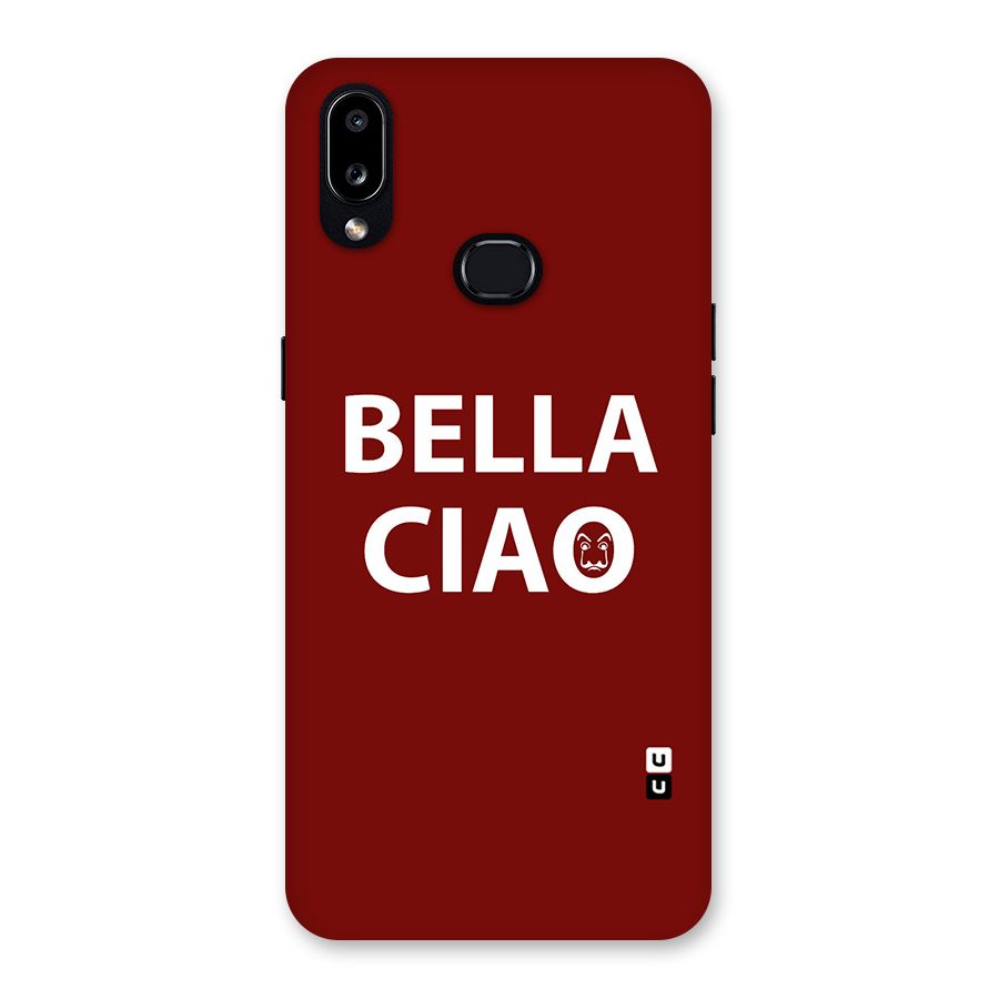 Bella Ciao Typography Art Back Case for Galaxy A10s