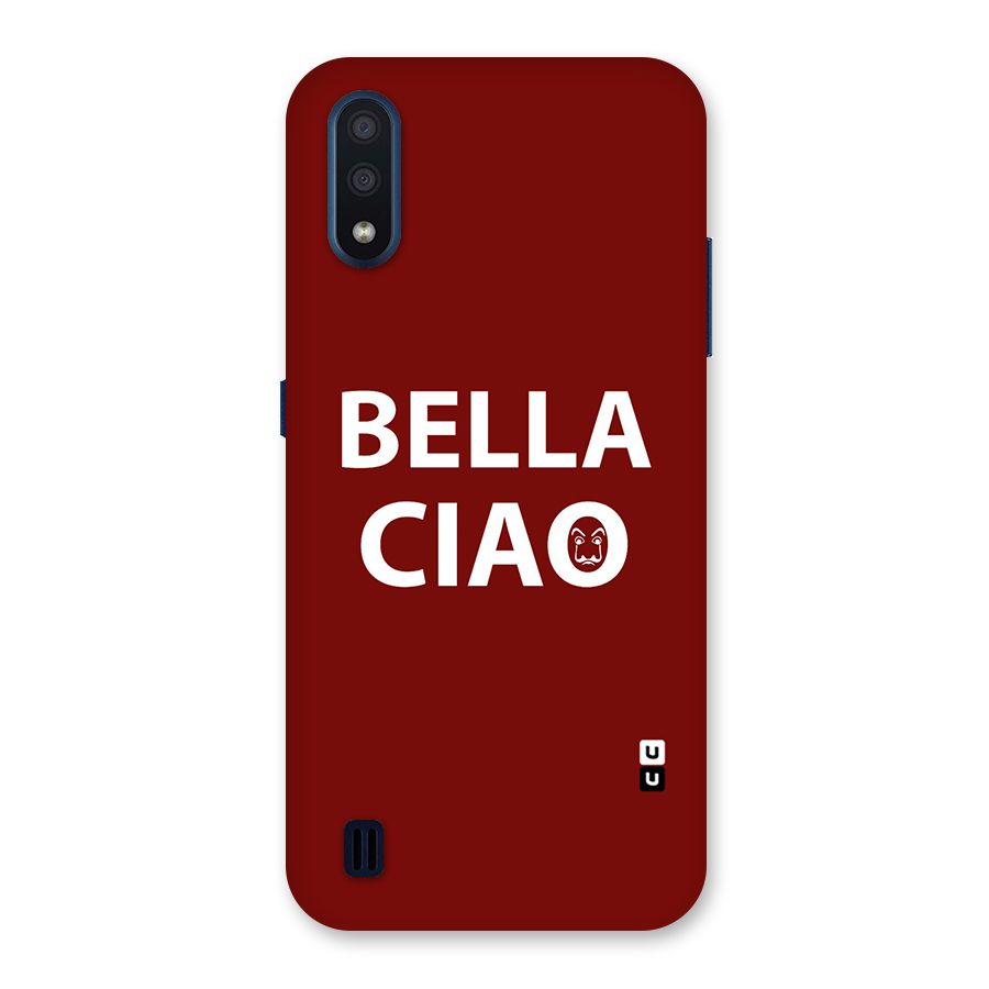 Bella Ciao Typography Art Back Case for Galaxy M01