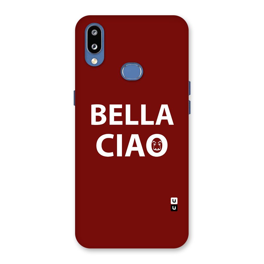 Bella Ciao Typography Art Back Case for Galaxy M01s