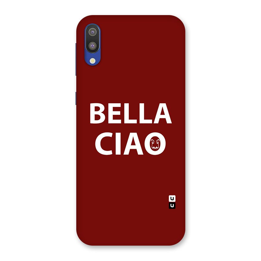 Bella Ciao Typography Art Back Case for Galaxy M10