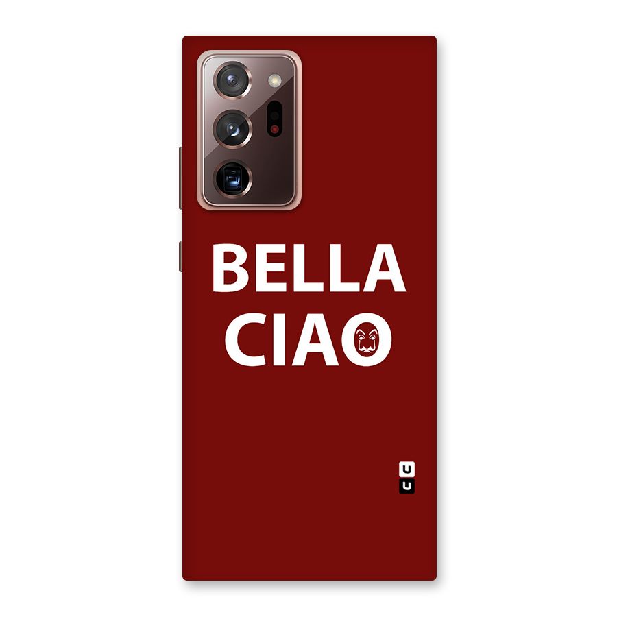 Bella Ciao Typography Art Back Case for Galaxy Note 20 Ultra