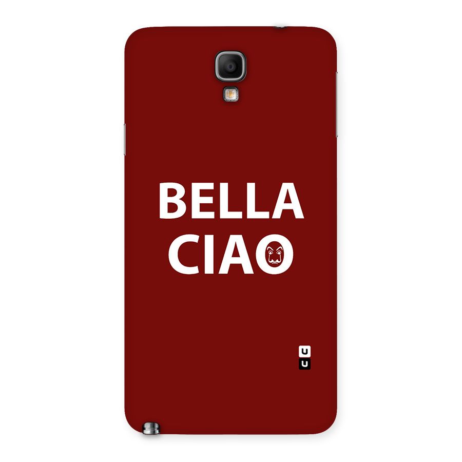 Bella Ciao Typography Art Back Case for Galaxy Note 3 Neo