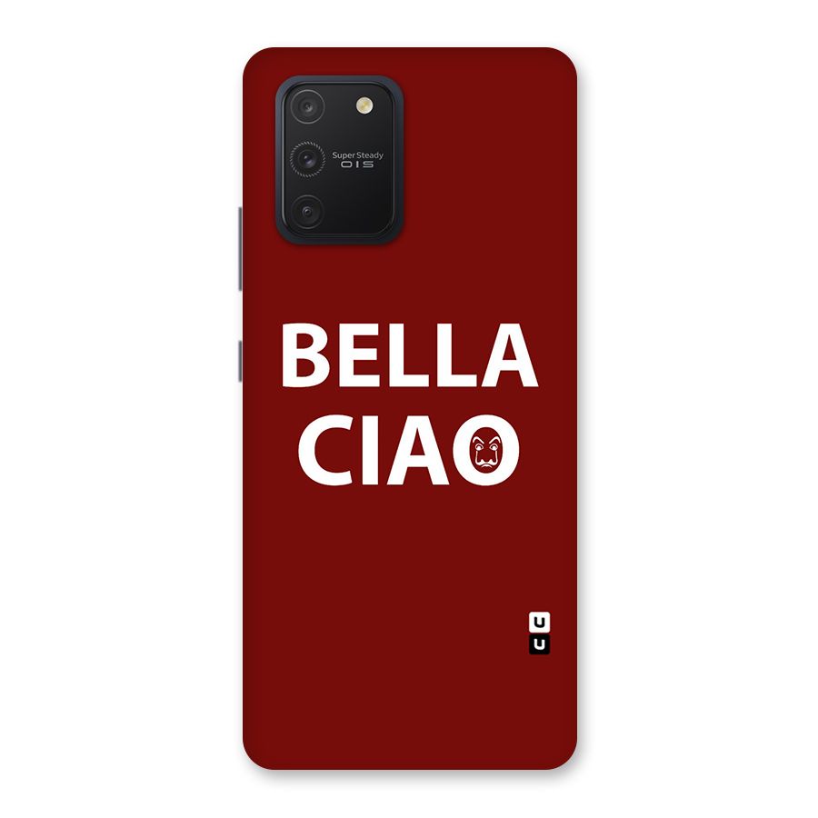 Bella Ciao Typography Art Back Case for Galaxy S10 Lite