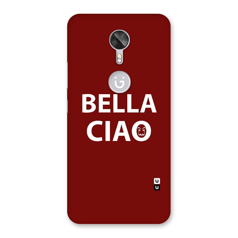 Bella Ciao Typography Art Back Case for Gionee A1