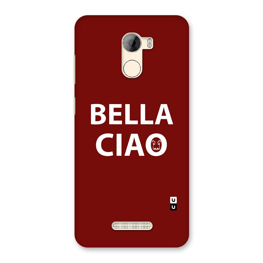 Bella Ciao Typography Art Back Case for Gionee A1 LIte