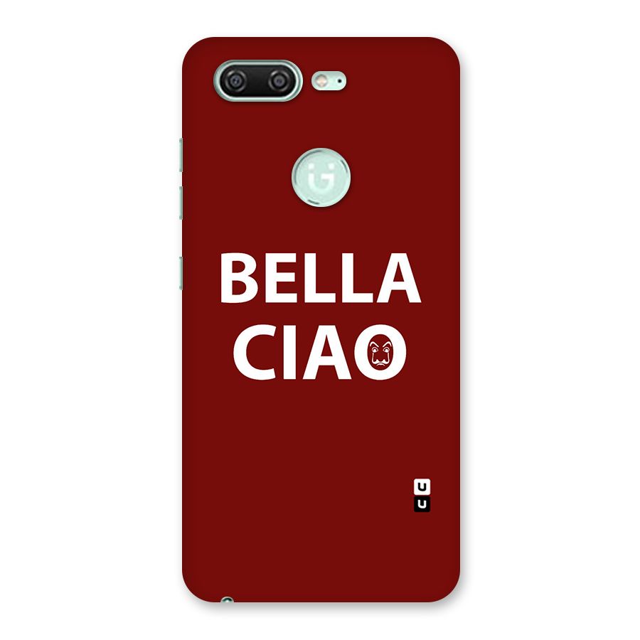 Bella Ciao Typography Art Back Case for Gionee S10