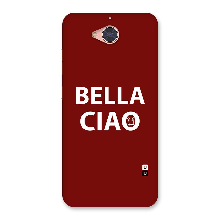 Bella Ciao Typography Art Back Case for Gionee S6 Pro