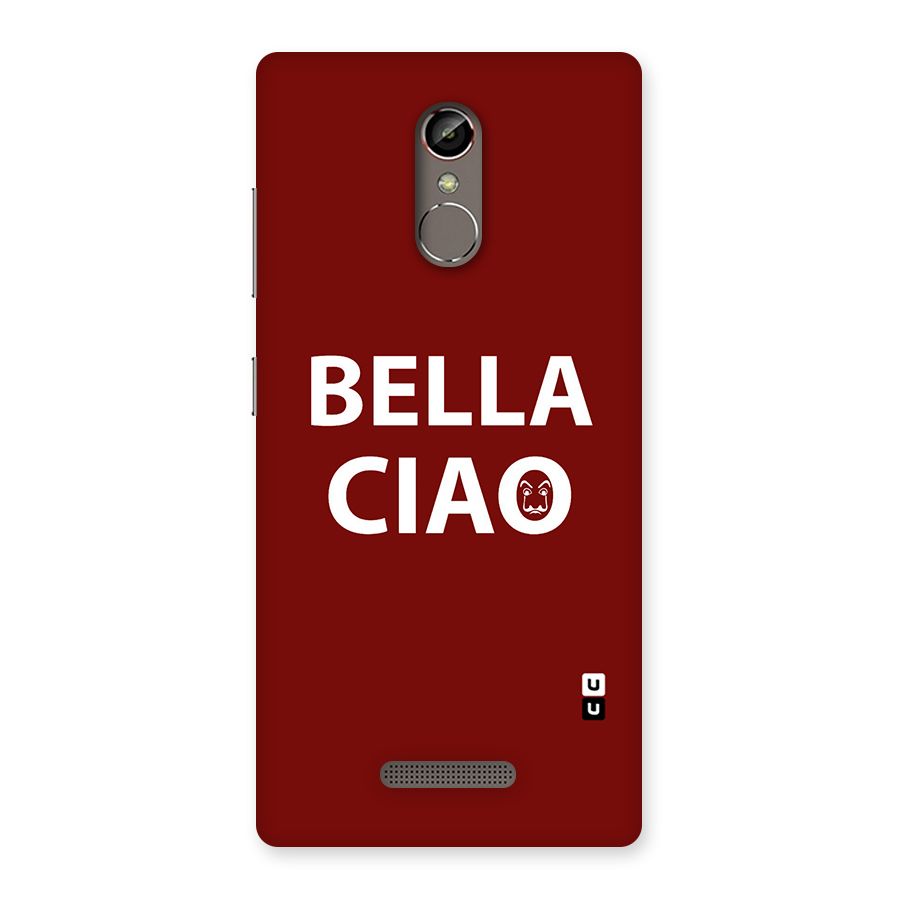 Bella Ciao Typography Art Back Case for Gionee S6s