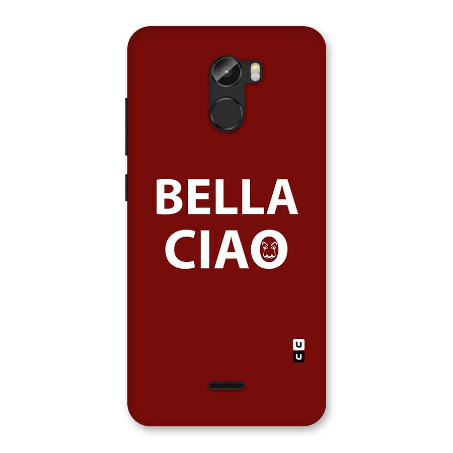 Bella Ciao Typography Art Back Case for Gionee X1