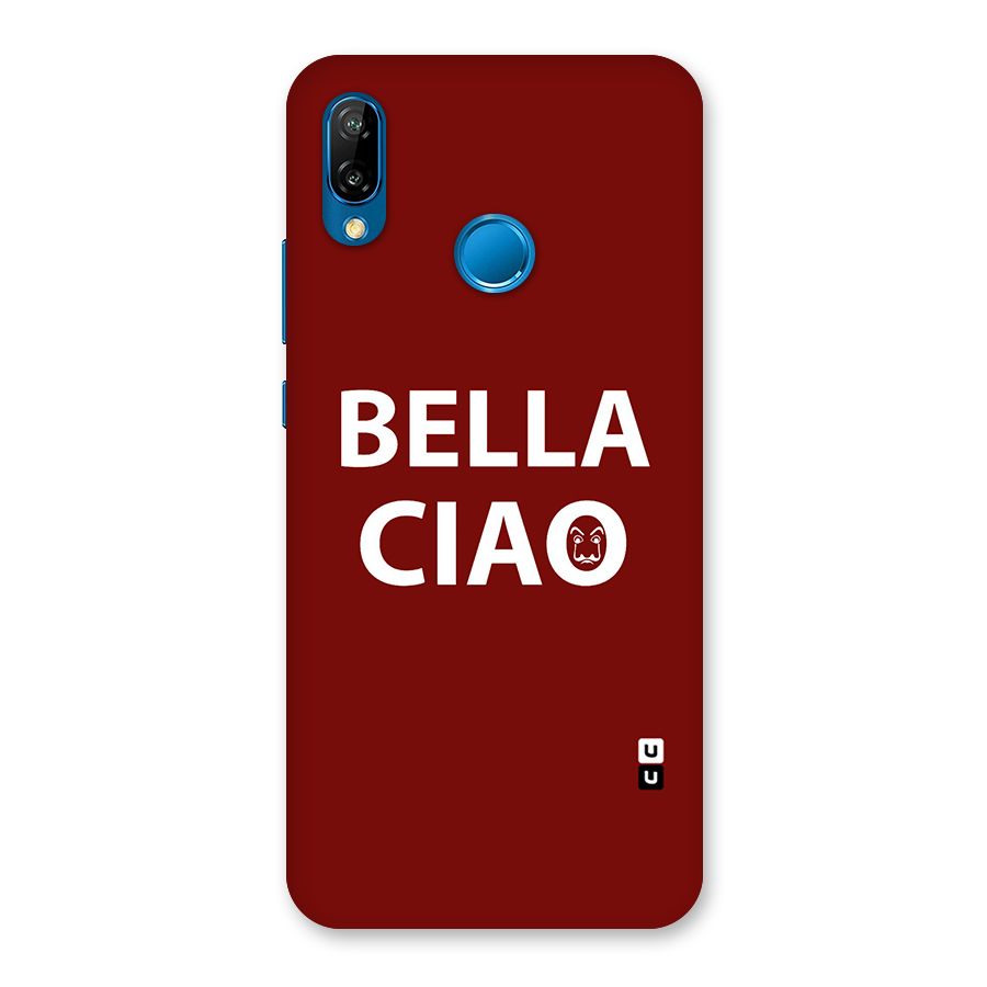 Bella Ciao Typography Art Back Case for Huawei P20 Lite
