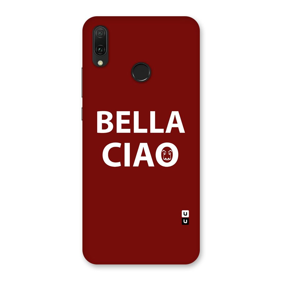 Bella Ciao Typography Art Back Case for Huawei Y9 (2019)
