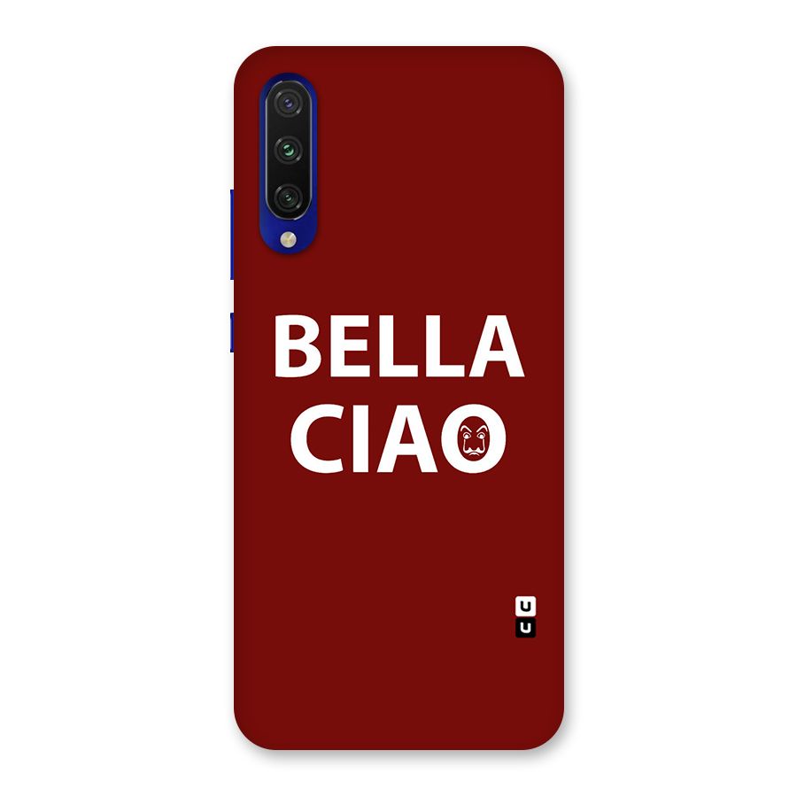 Bella Ciao Typography Art Back Case for Mi A3