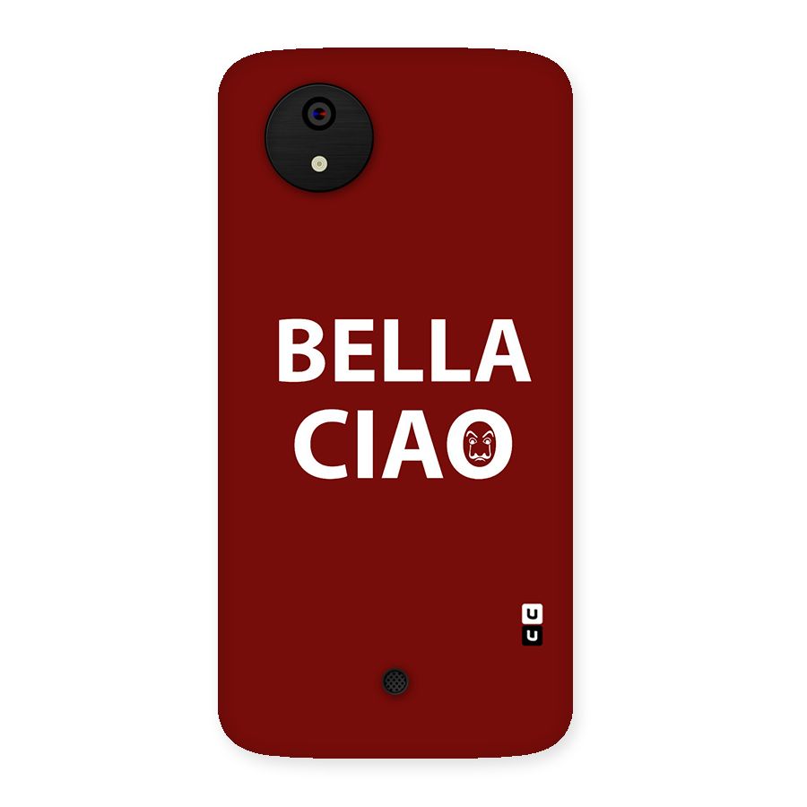 Bella Ciao Typography Art Back Case for Micromax Canvas A1