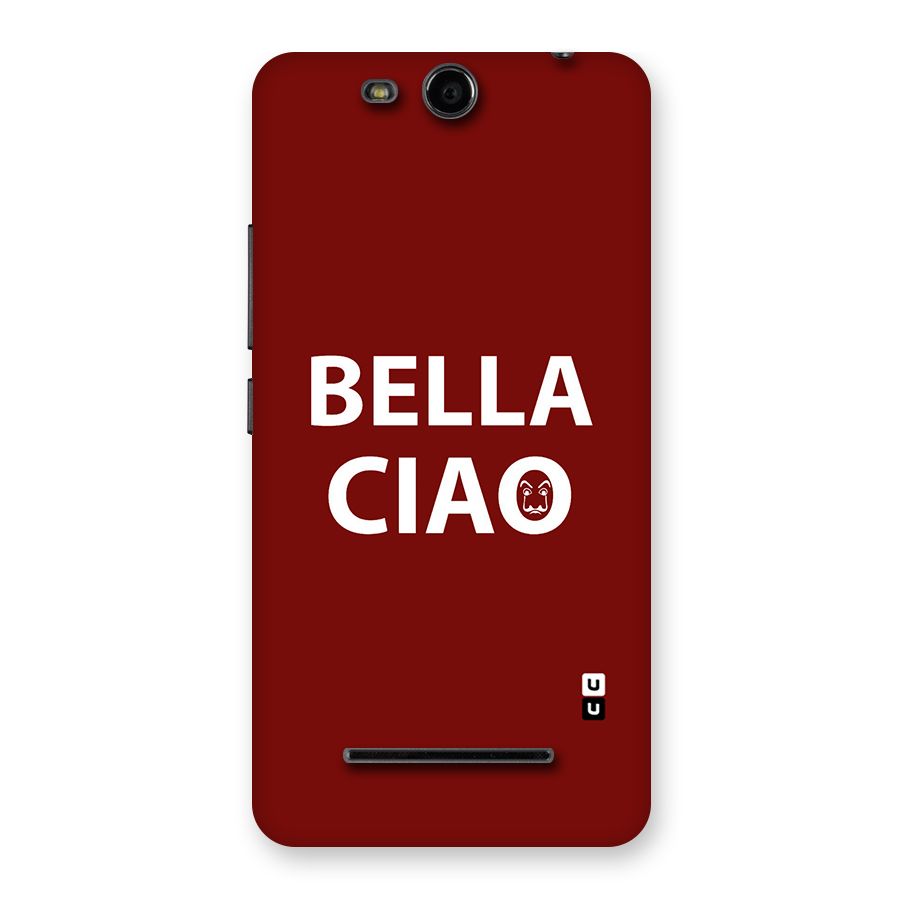 Bella Ciao Typography Art Back Case for Micromax Canvas Juice 3 Q392