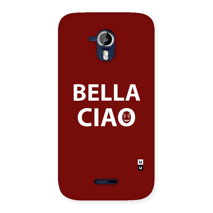 Bella Ciao Typography Art Back Case for Micromax Canvas Magnus A117