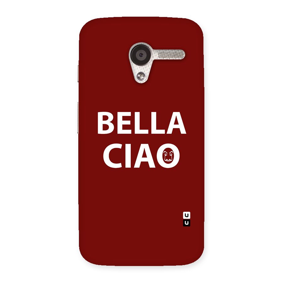 Bella Ciao Typography Art Back Case for Moto X