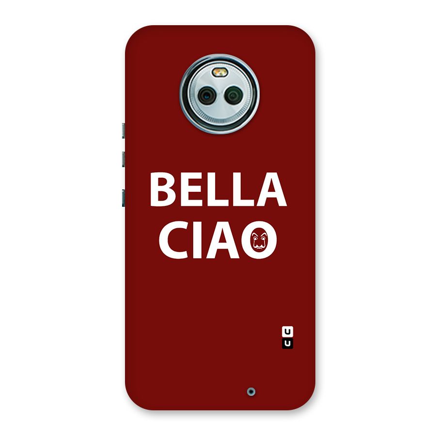 Bella Ciao Typography Art Back Case for Moto X4