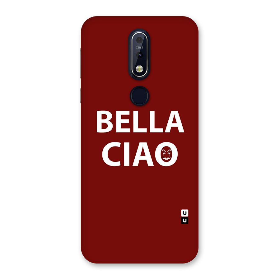 Bella Ciao Typography Art Back Case for Nokia 7.1