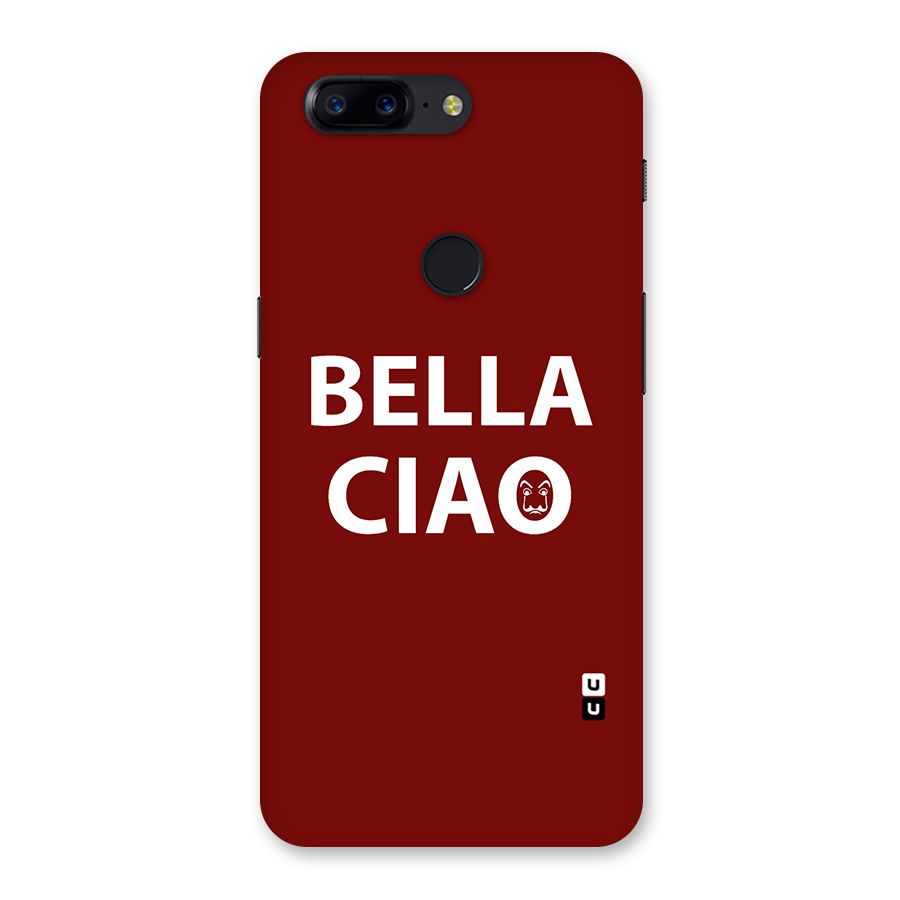 Bella Ciao Typography Art Back Case for OnePlus 5T