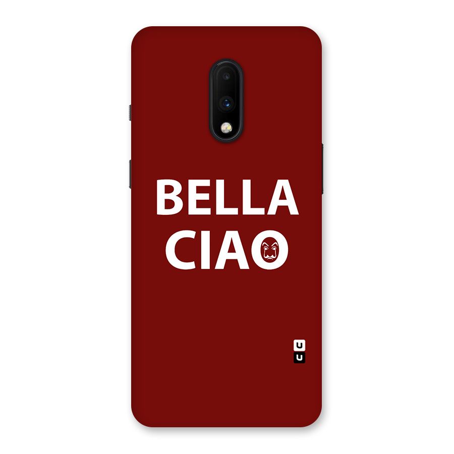 Bella Ciao Typography Art Back Case for OnePlus 7