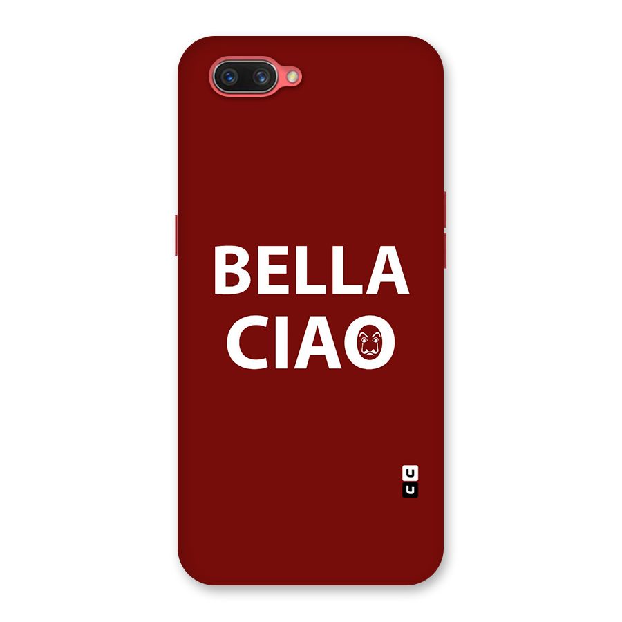 Bella Ciao Typography Art Back Case for Oppo A3s