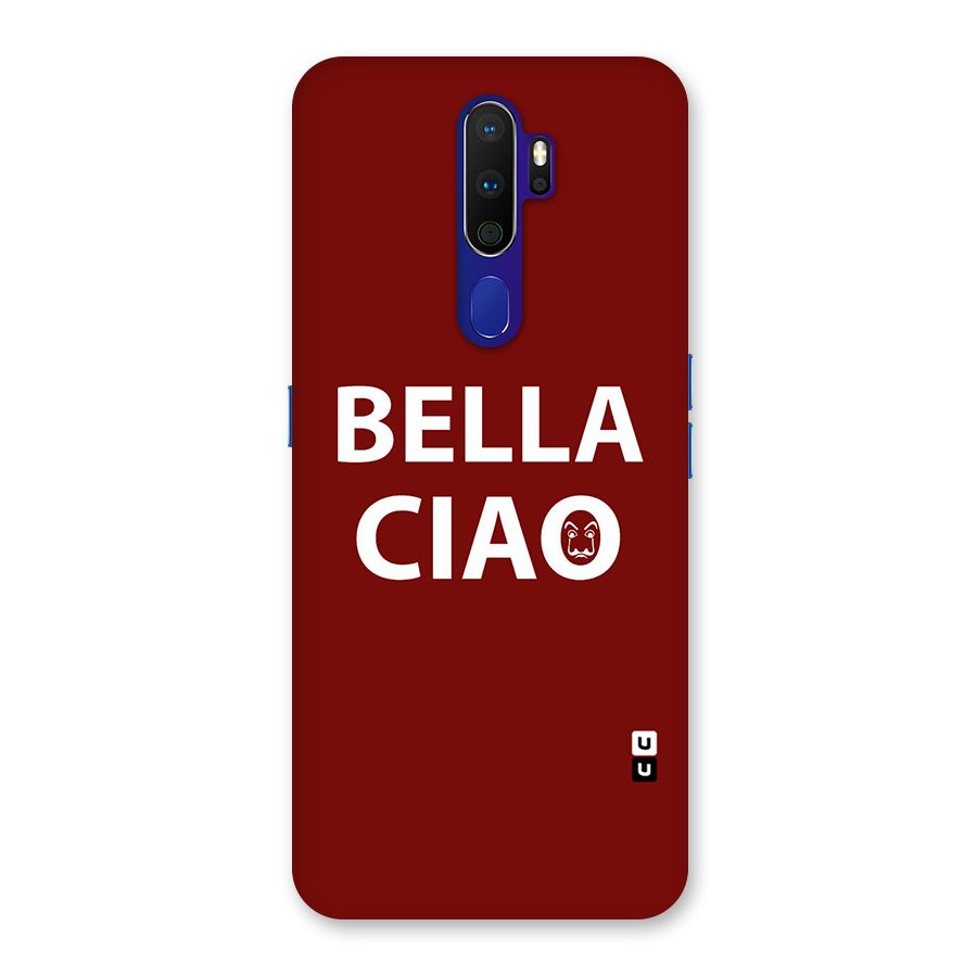 Bella Ciao Typography Art Back Case for Oppo A9 (2020)
