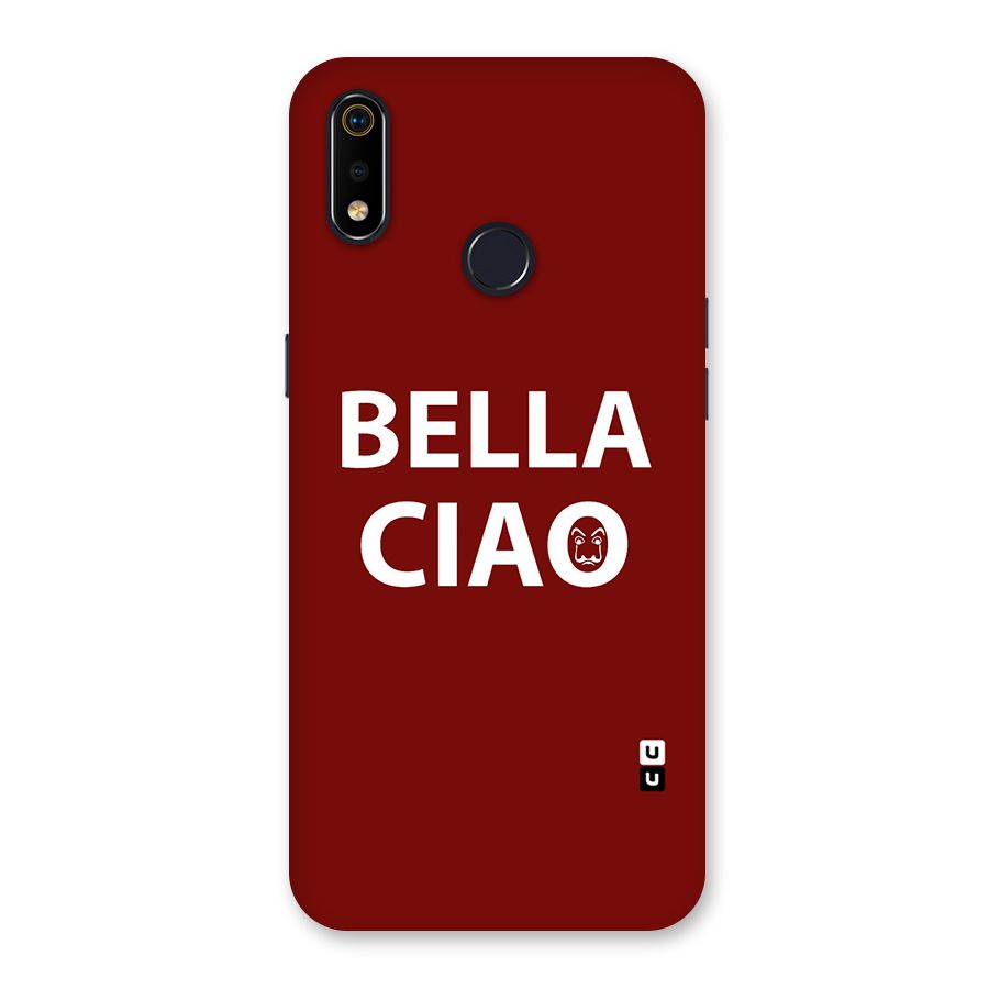 Bella Ciao Typography Art Back Case for Realme 3i
