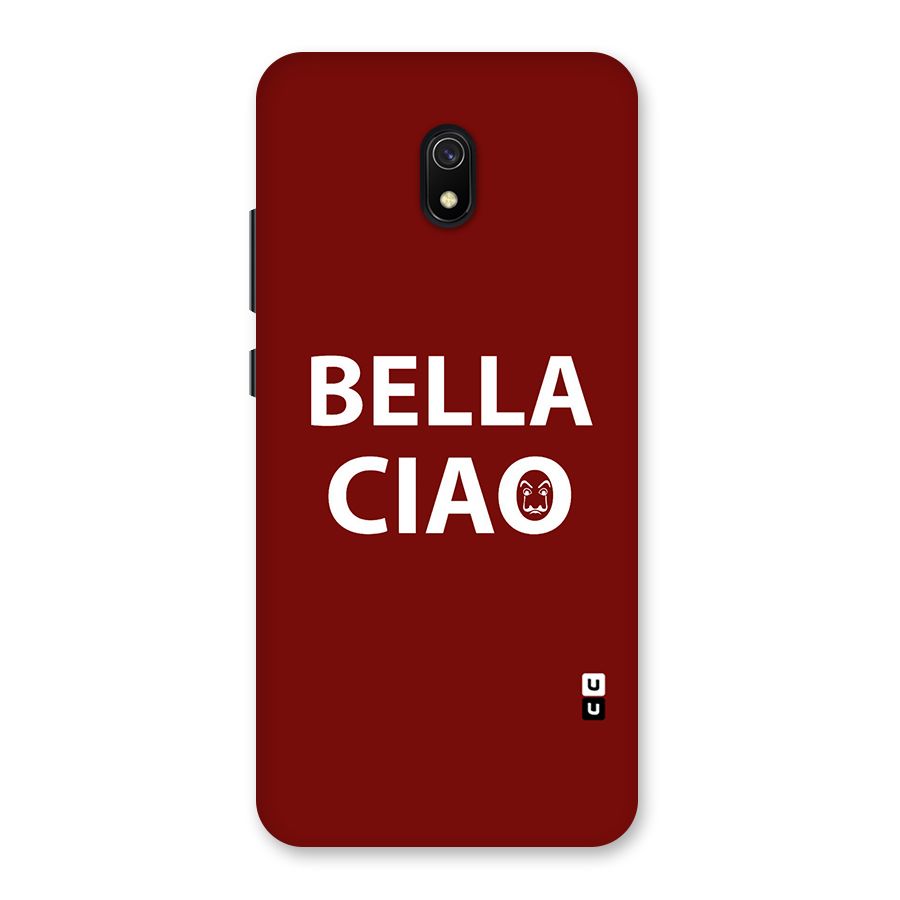Bella Ciao Typography Art Back Case for Redmi 8A
