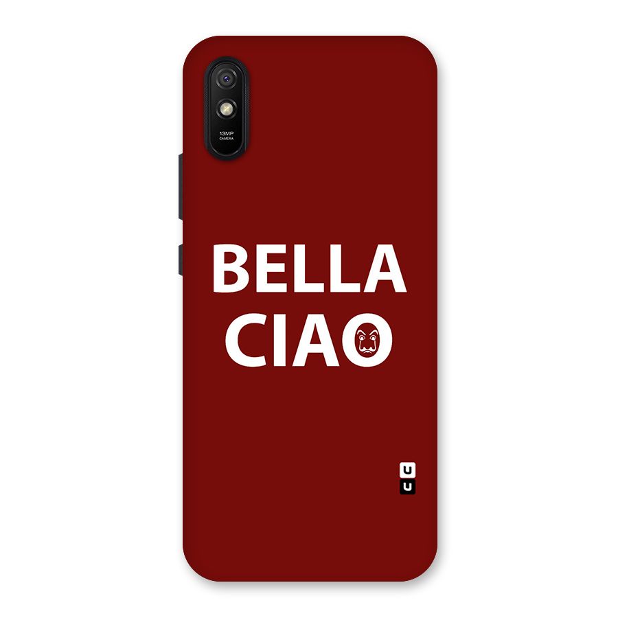 Bella Ciao Typography Art Back Case for Redmi 9A