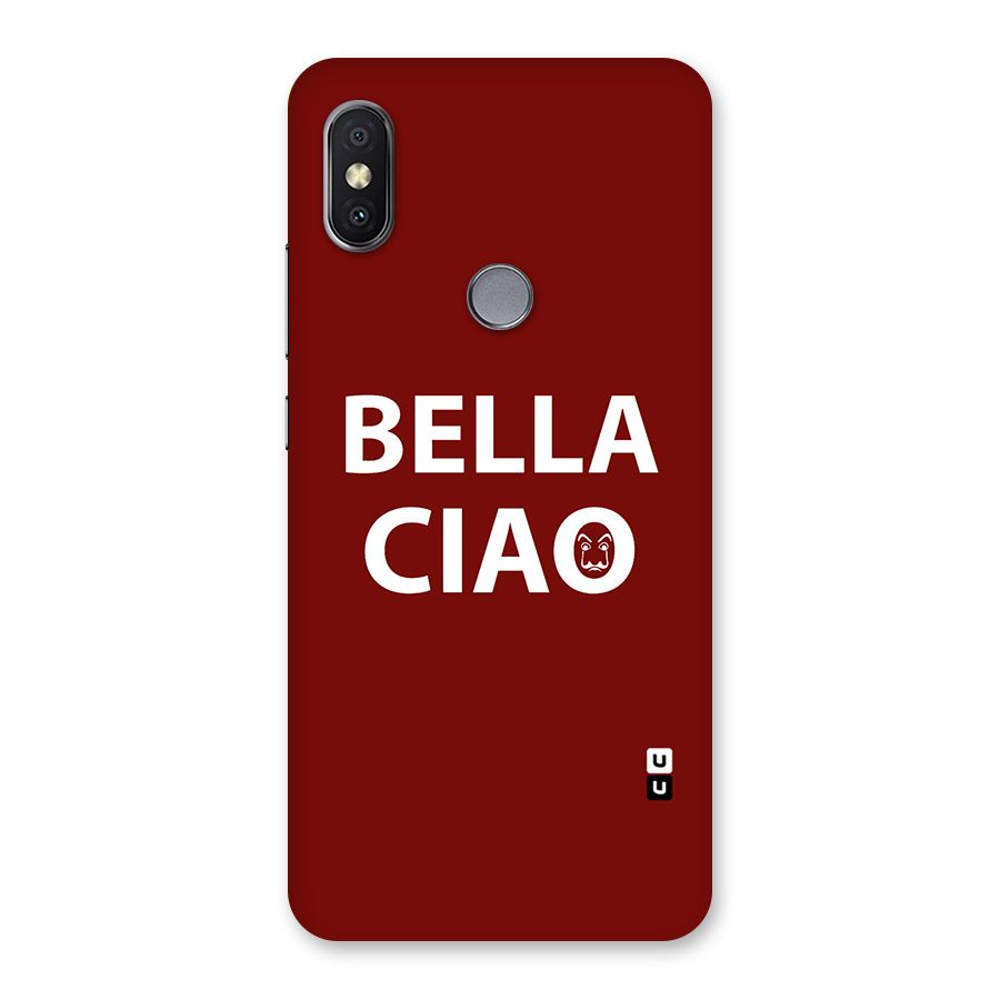 Bella Ciao Typography Art Back Case for Redmi Y2
