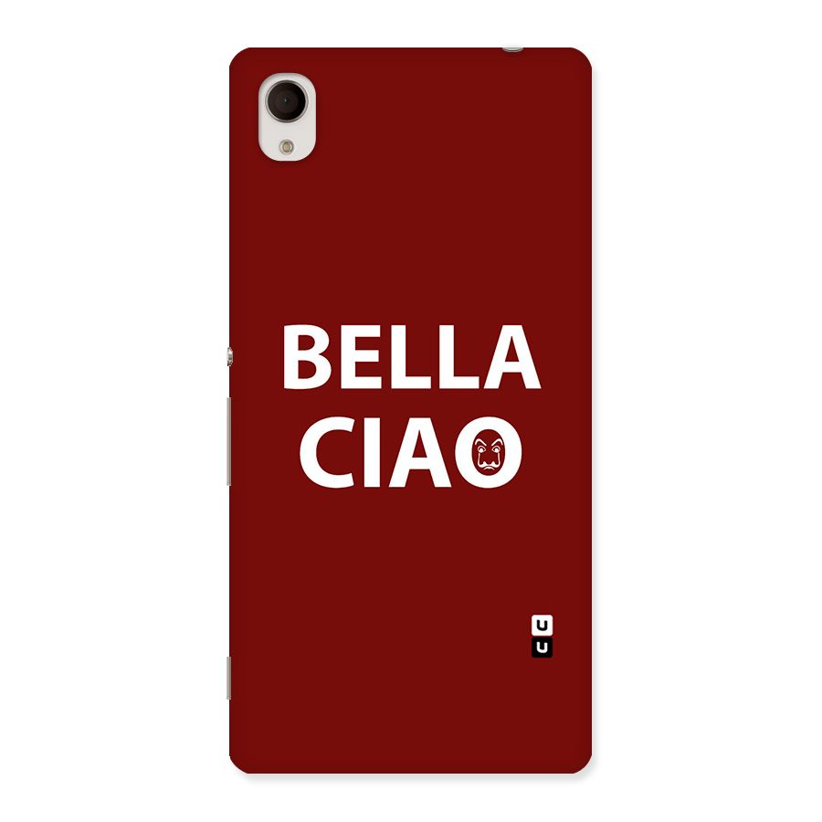 Bella Ciao Typography Art Back Case for Sony Xperia M4
