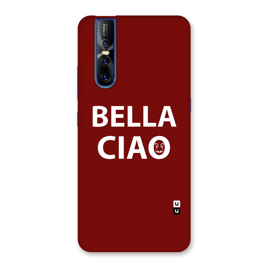 Bella Ciao Typography Art Back Case for Vivo V15 Pro