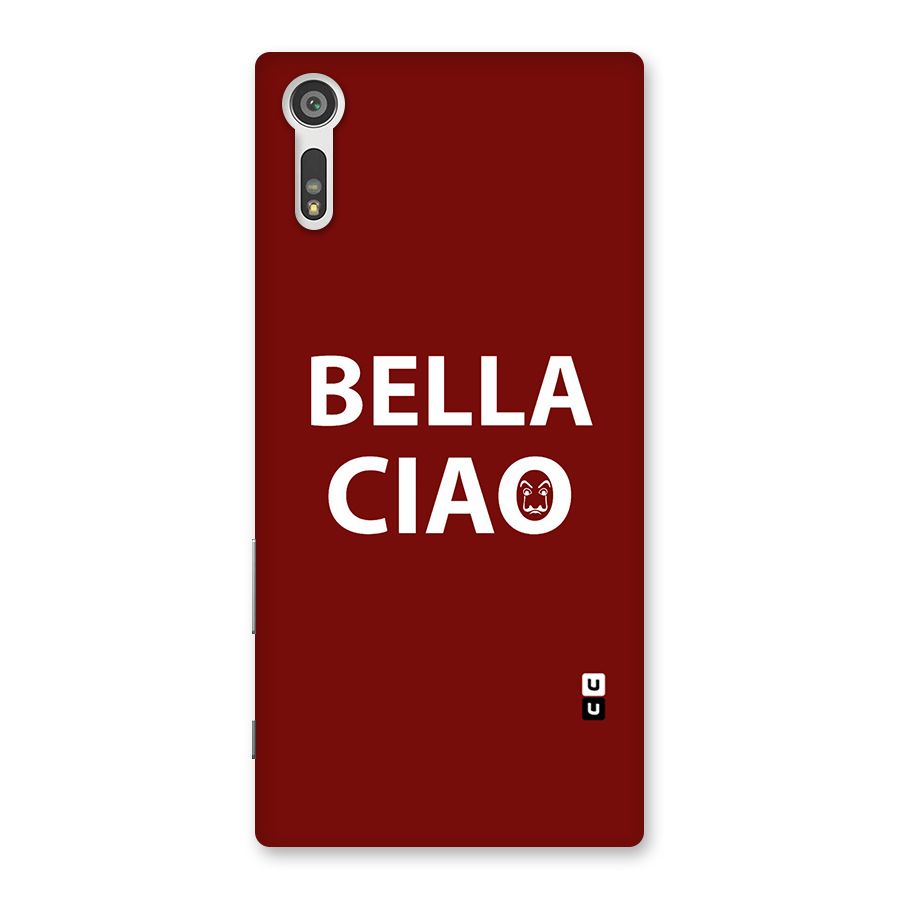 Bella Ciao Typography Art Back Case for Xperia XZ