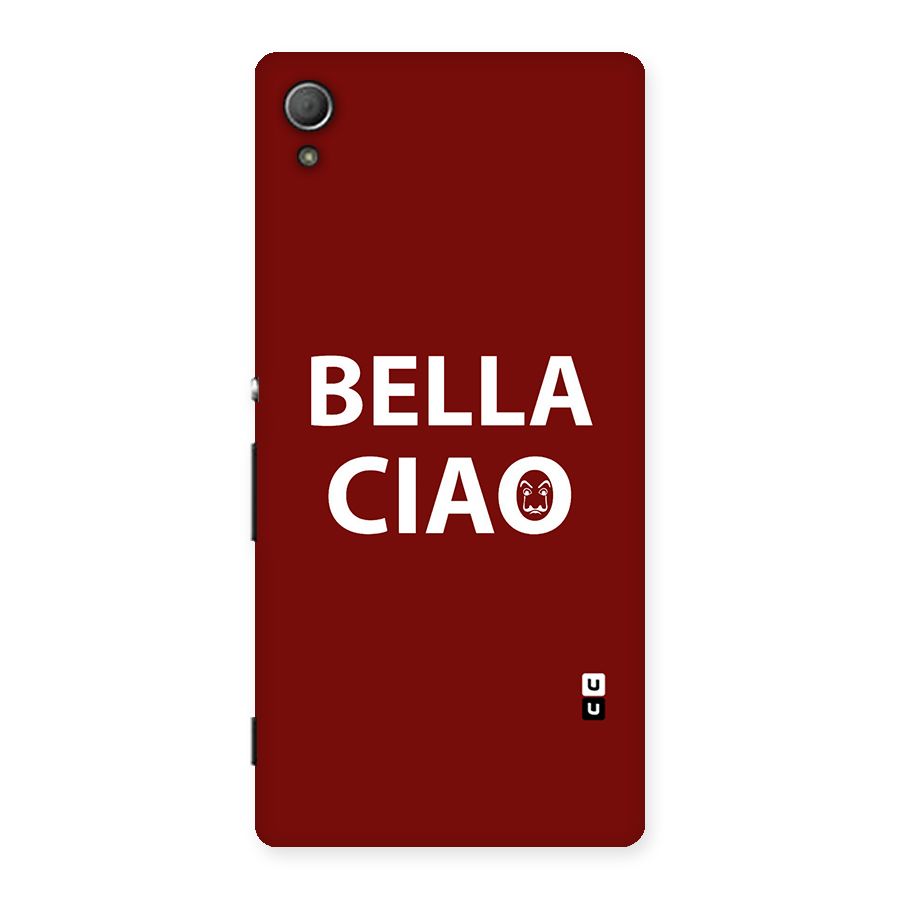 Bella Ciao Typography Art Back Case for Xperia Z4