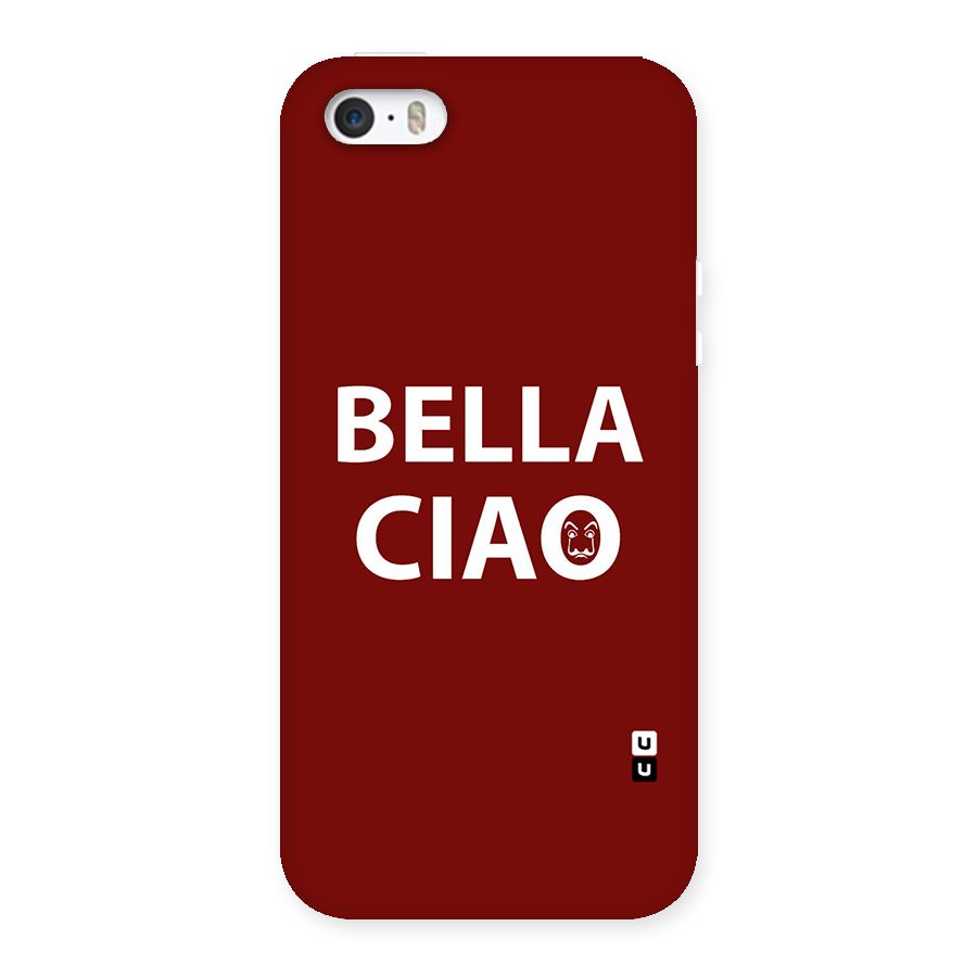 Bella Ciao Typography Art Back Case for iPhone SE