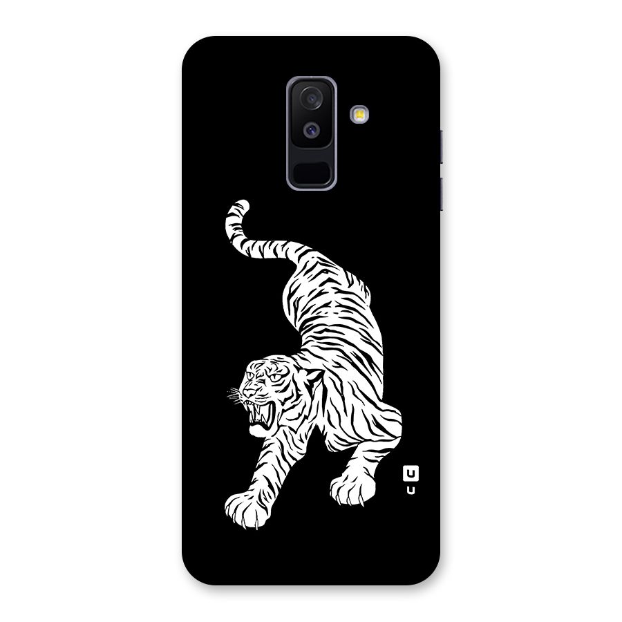 Bengal Tiger Stencil Art Back Case for Galaxy A6 Plus