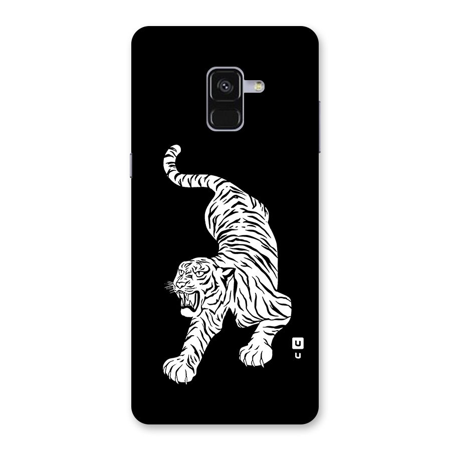 Bengal Tiger Stencil Art Back Case for Galaxy A8 Plus