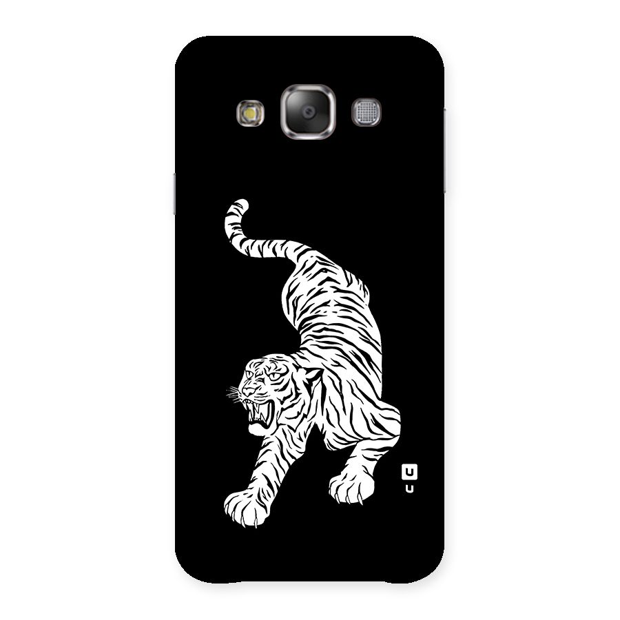 Bengal Tiger Stencil Art Back Case for Galaxy E7